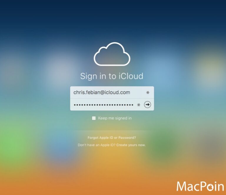 Cara Mendaftar / Membuat Email @icloud.com di Mac OS X