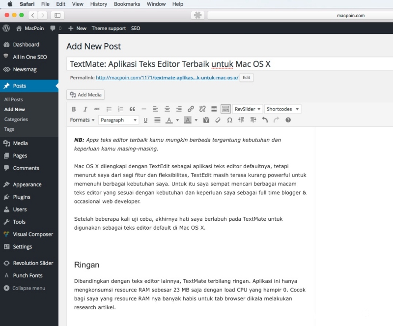 TextMate: Aplikasi Teks Editor Terbaik untuk Mac OS X