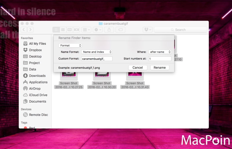 Cara Rename Banyak File Sekaligus di Mac