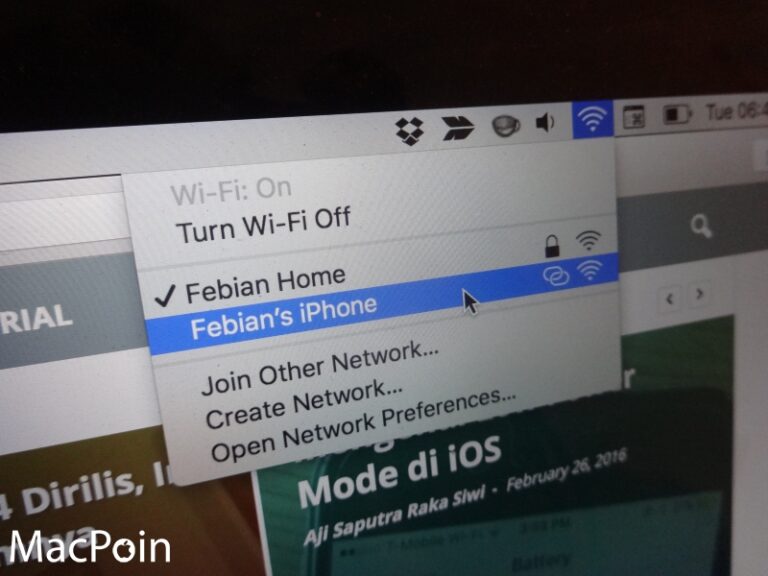 Cara Membagi Koneksi Internet di iPhone (Personal Hotspot / Tethering iPhone)