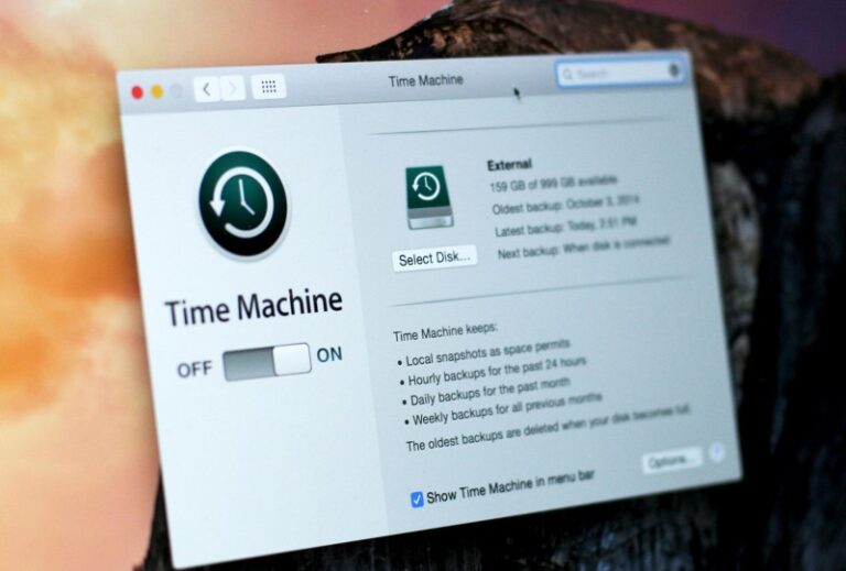 Memulihkan Mac OS X dengan Time Machine