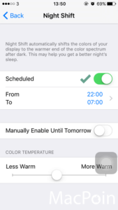 Cara Mengaktifkan Mode Night Shift di iPhone iPad (iOS 9 (3)