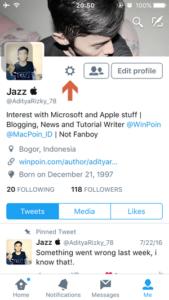 Cara Mengaktifkan Night Mode pada Twitter di iPhone iPad (2)