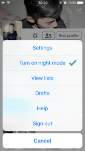 Cara Mengaktifkan Night Mode pada Twitter di iPhone iPad (3)