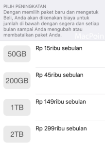 iCloud Sekarang Menyediakan Kapasitas 2TB