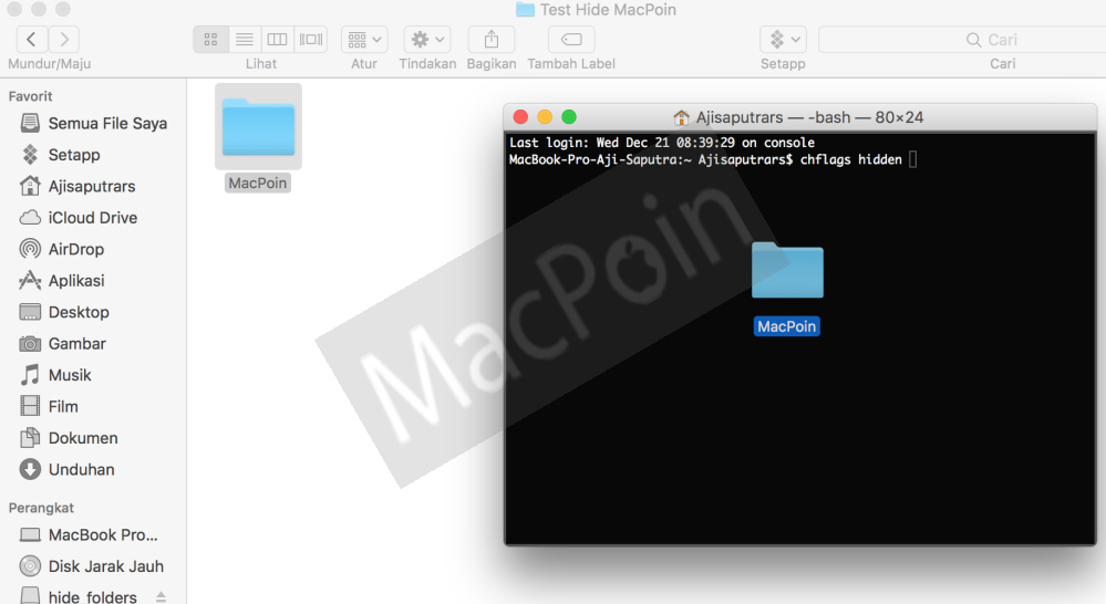 Cara Hidden File dan Folder di Mac dan MacBook