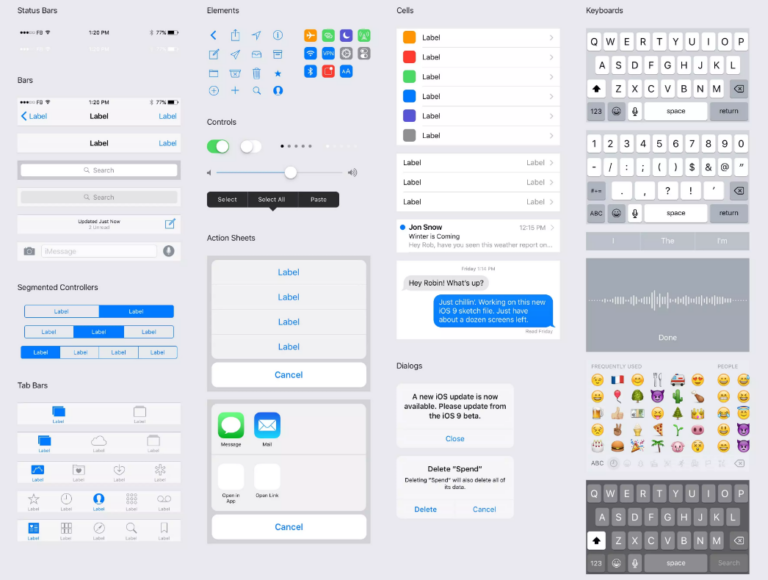 Download Design Resource iOS 10 Sketch and Photoshop