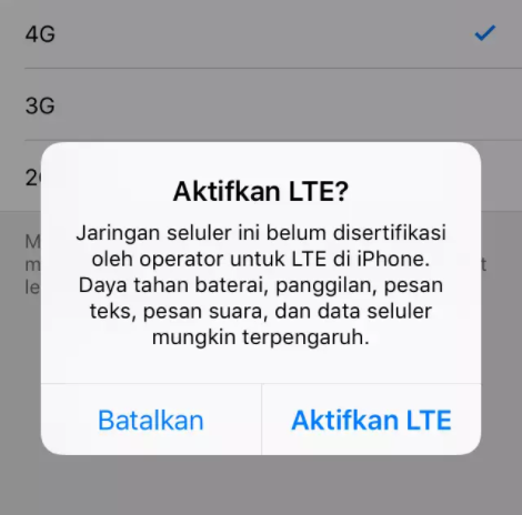 G LTE dan sudah bisa kau aktifkan pribadi dari pengaturan iOS Inilah Alasan Mengapa iPhone 5 Tidak Bisa 4G LTE