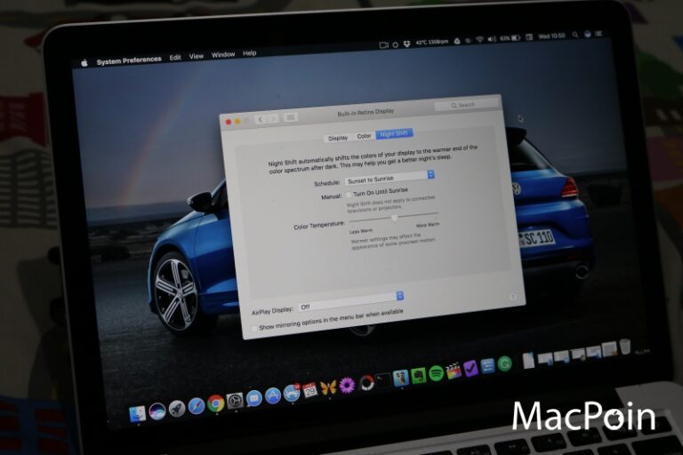 Review Fitur Night Shift di macOS 10.12.4