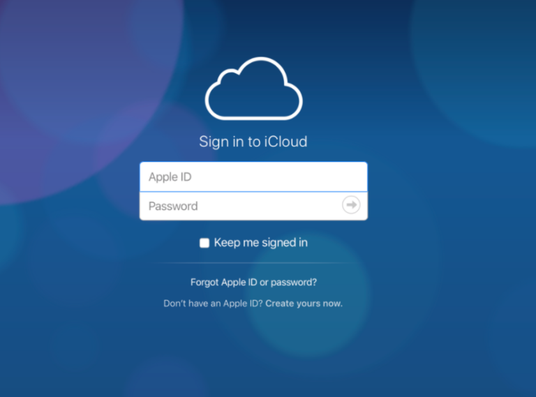 Halaman Web iCloud Punya Tampilan Dinamis Biru