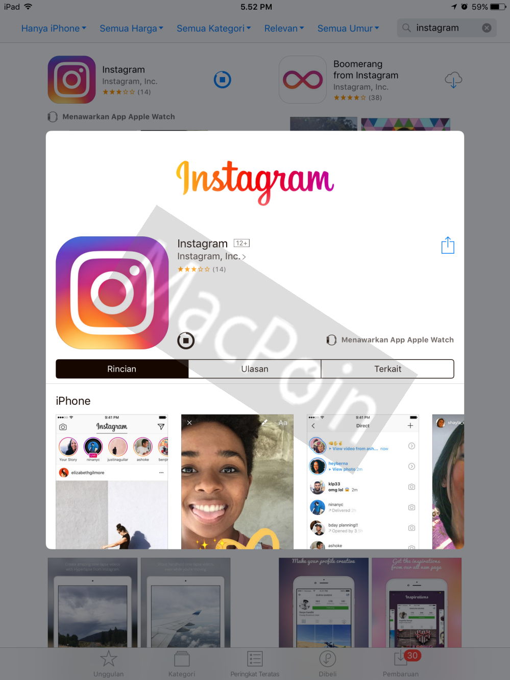 Tutorial Cara Download Dan Install Instagram Ke IPad MacPoin