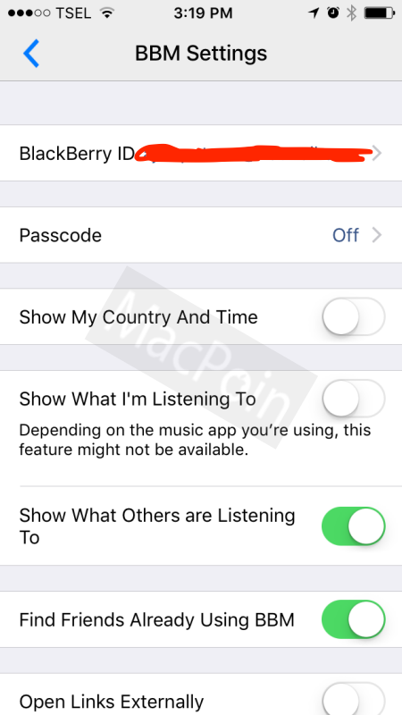 Cara Mengunci Aplikasi BBM di iPhone dengan Passcode