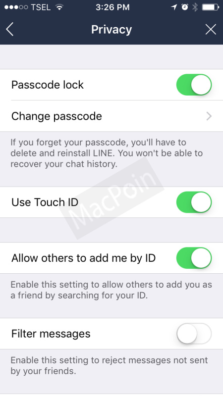 Cara Mengunci LINE di iPhone dengan Membuat Passcode