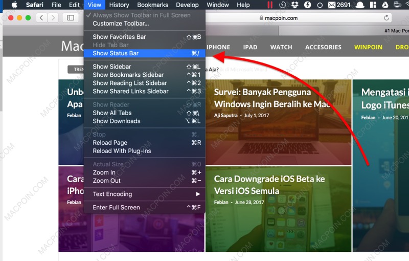 Cara Menampilkan Detail Target URL di Safari Mac