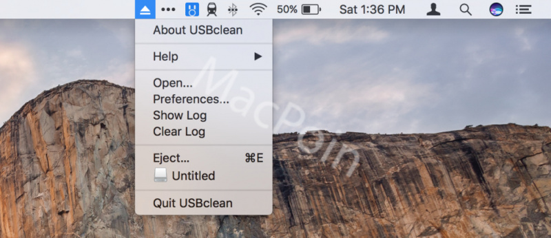 Cara Eject Perangkat USB Melalui Menu Bar di Mac