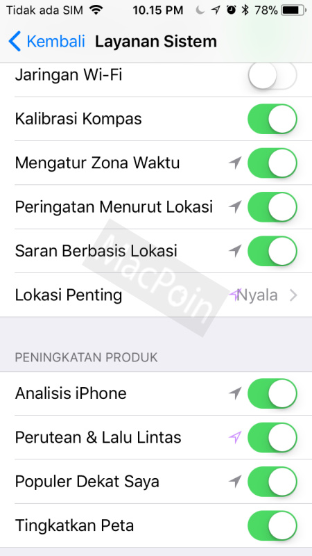 Cara Mematikan GPS iPhone di iOS 11 Yang Terus Menyala