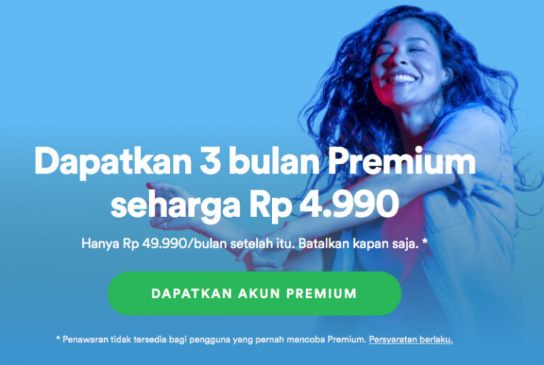 Dapatkan Promo Spotify Premium Murah Cuma Rp 4.990 Saja