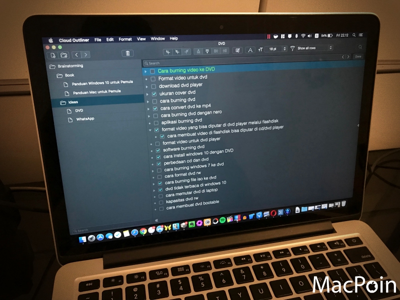 Cloud Outliner 2 Pro: Aplikasi Brainstorming untuk Mac (Review)