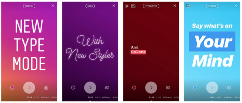 Type Mode di Instagram Stories Resmi Dirilis ke iPhone