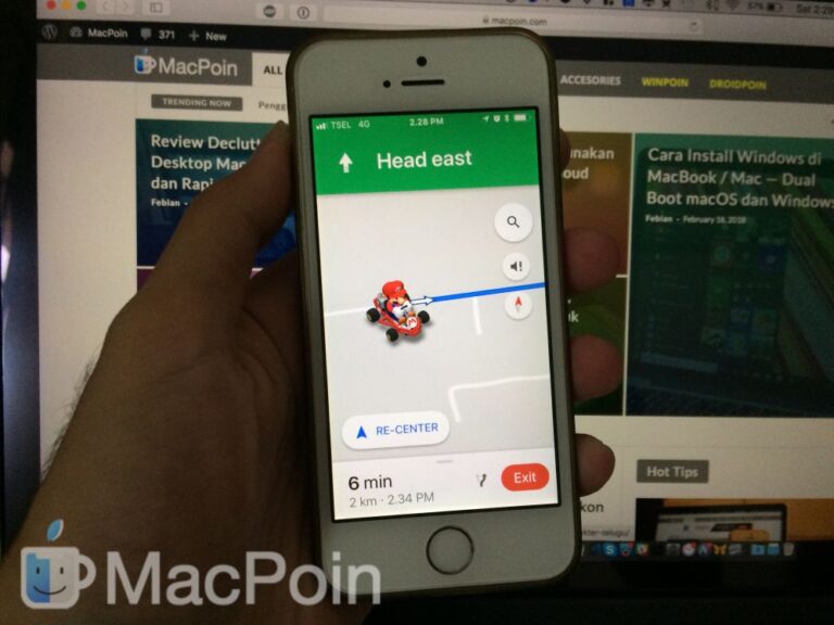 Cara Driving Dengan Super Mario di Google Maps for iOS