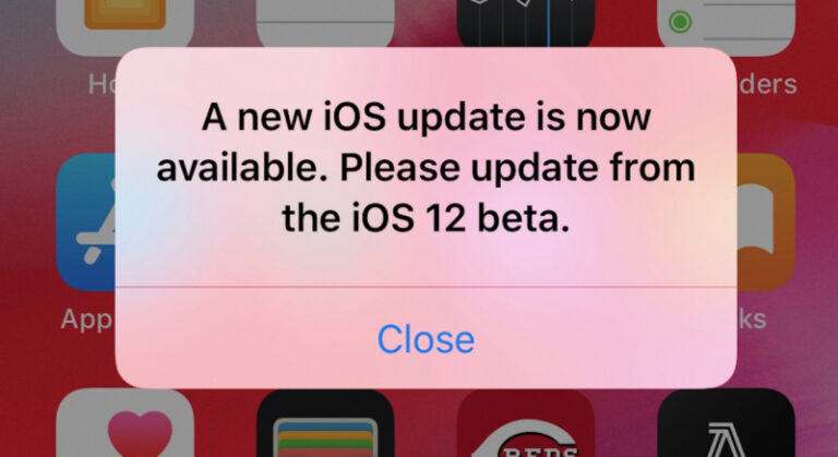 Muncul Notifikasi Update iOS 12 Beta Terus Menerus