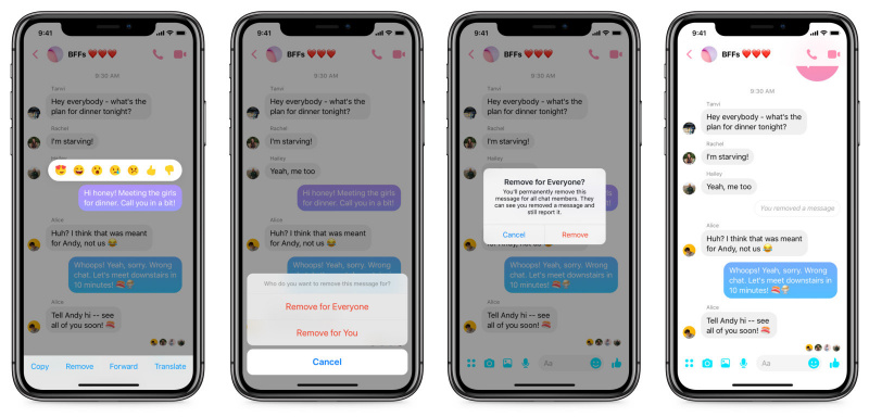 Cara Unsend atau Tarik Pesan Terkirim di Facebook Messenger