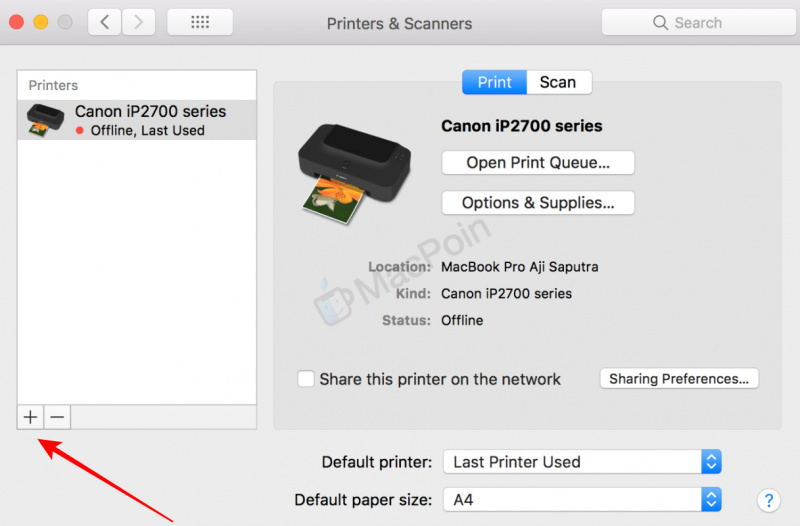 Cara Menambah Printer via Jaringan Wi-Fi di Mac dan MacBook