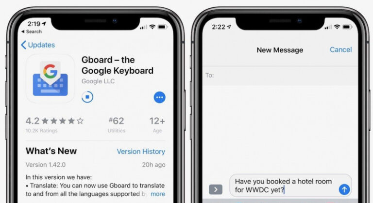 Gboard Kini Mendukung Fitur Translasi di iPhone dan iPad