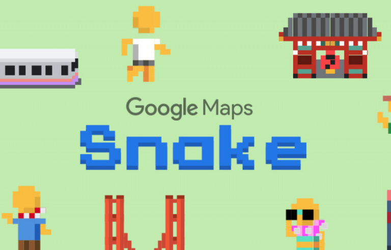 Cara Main Game Snake di Google Maps di iOS