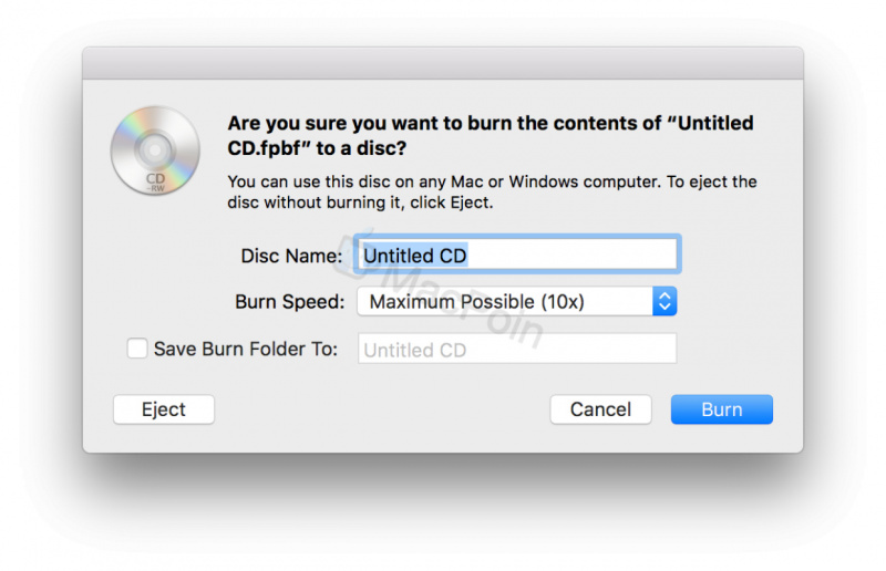 Cara Bakar atau Burn CD dan DVD di Mac dan MacBook