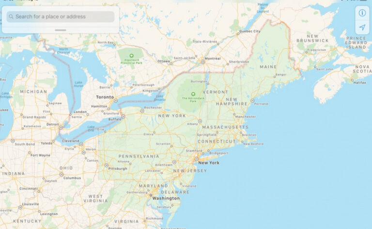 Update Apple Maps Sudah Hadir ke Timur Amerika Serikat