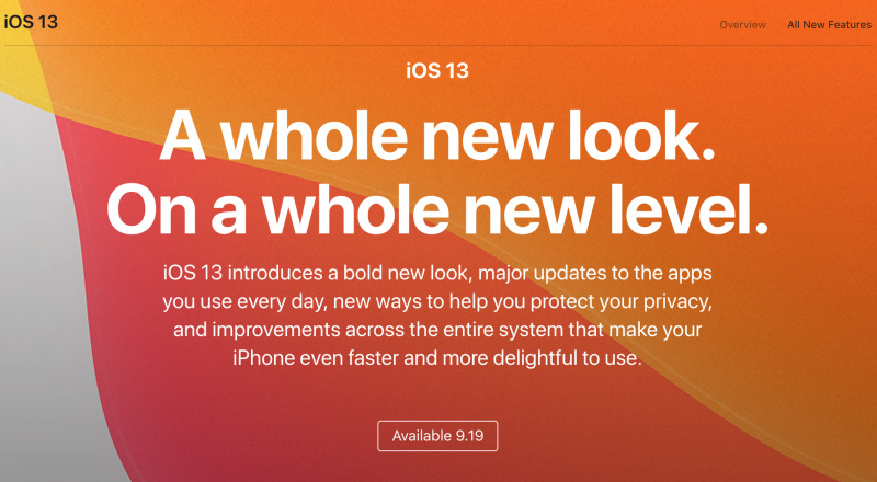 iOS 13 Akan Dirilis Pada 19 September 2019