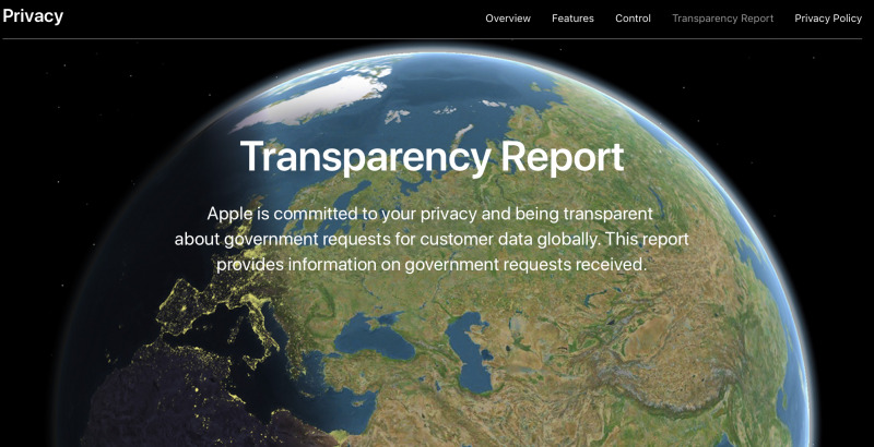 Apple Resmi Merilis Laporan Transparency Reports