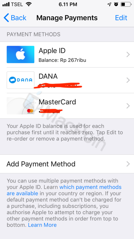 Cara Tambah Opsi Pembayaran DANA untuk Transaksi App Store
