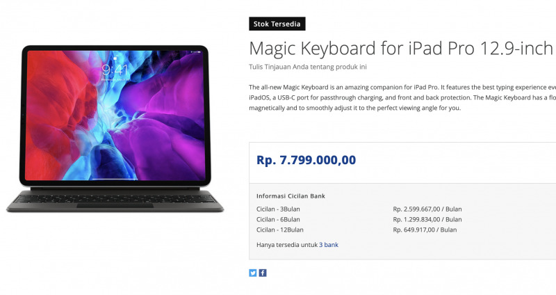 Magic Keyboard for iPad Pro Resmi Dirilis di Indonesia, Seharga Laptop