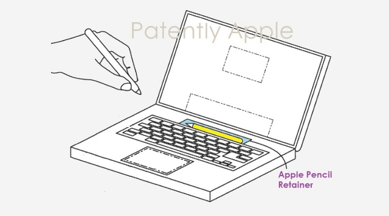 Apple Patenkan Konsep MacBook Dengan Apple Pencil Dock