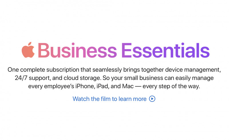 Apple Resmi Umumkan Apple Business Essentials Service untuk Usaha Kecil